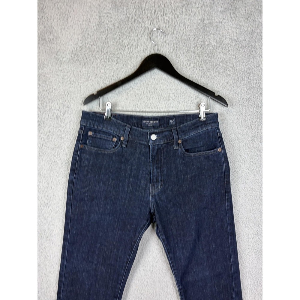 Lucky Brand 410 Athletic Slim Jeans Mens 32x30 Blue Dark Wash Stretch Denim